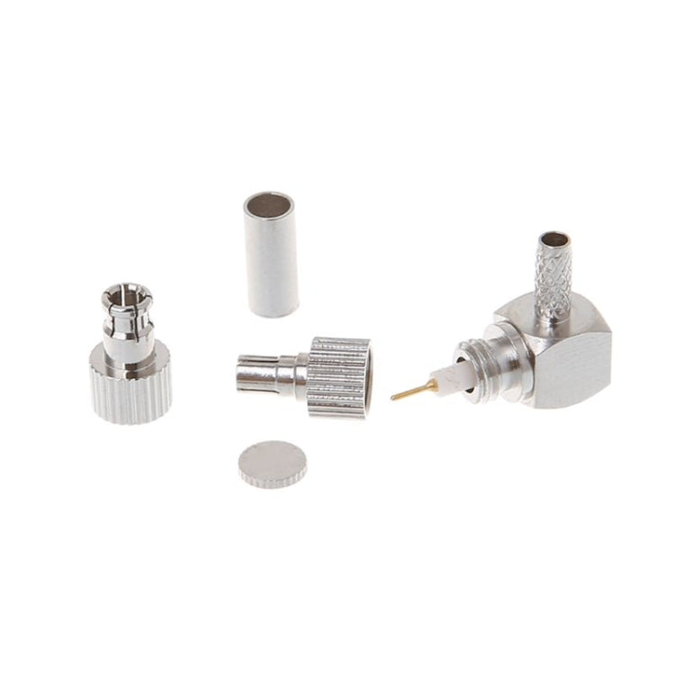 2 in 1 TS9 / CRC9 Male Right Angle RF Coaxial Card Connector for RG174 / 178 / 316 LMR100 2 in 1 TS9 / CRC9 Male Right Angle RF Coaxial Card Connector for RG174 / 178 / 316 LMR100